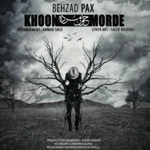 آهنگ جدید بهزاد پکس به نام خون مرده