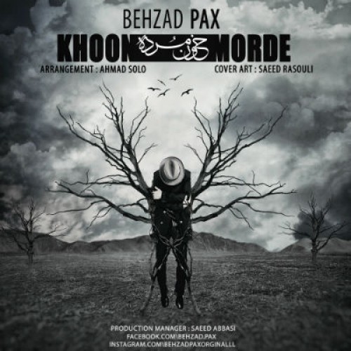 آهنگ جدید بهزاد پکس به نام خون مرده